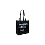 Little Brown Bags - Medium Black Bag NEW - Shopper Tote Handbag