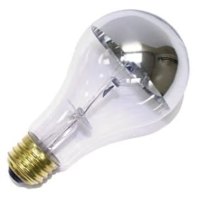 Bulbrite 13195 100A21HM 120V HALF CHROME (SILVER BOWL) #712110 Silver Bowl Light Bulb by Bulbrite