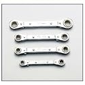 SK 340 4 Piece 1/4-Inch to 3/4-Inch Ratcheting Box End Wrench Set