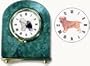 Norfolk Terrier Marble Arch Clock, 2.5 Inches Tall