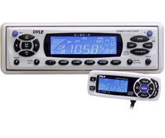 PYLE PLCD15MR AM/FM-MPX In-Dash Marine CD/MP3 Player with Full Face Detachable Panel and Wired Remote