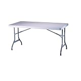 Lifetime 28100 Rectangular Folding Table, White Granite (5-Foot)