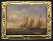 Dollhouse Artwork Print of a Victorian Painting of a Ship at Sea