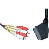 Scart - 4 Phono Plugs (Blister Packed) (2 pack)