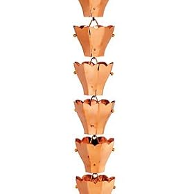 Tulip Copper Raincup (3-Foot Section)