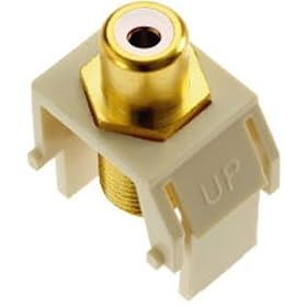 On-Q RCA to F-Type Keystone Connector White by On-Q