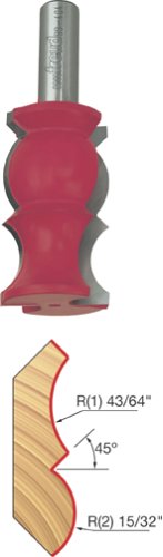 Freud 99-404 1-1/4-Inch Diameter by 2-1/4-Inch Crown Molding Router Bit with 1/2-Inch Shank