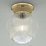 Progress Ceiling Lighting Flush Mount Glass Globe Polished Brass
