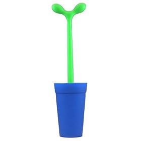 A di Alessi Merdolino Toilet Brush, Blue (ASG04 AZ)