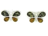 Sterling Silver Multi Butterfly Earrings