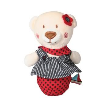 Tuc Tuc Little Pirate Girl. Soft Plush Infant Baby Rattle and Teething Toy. Pirates Collection.