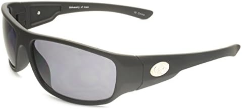 NCAA Iowa Hawkeye Sport Wrap with Emblem Sunglasses