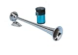 AFI 10105 Heavy Duty Marine Single Trumpet Deck Air Horn (12-Volt, Chrome) by AFI