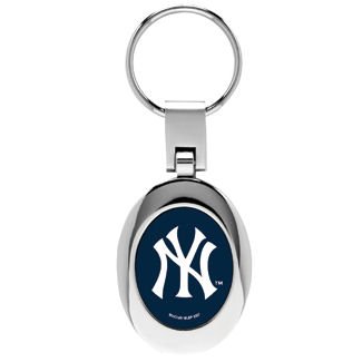 New York Yankees Domed Metal Keychain