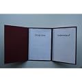 10 dreiteilige Bewerbungsmappen bordeaux in feinster Lederstruktur // inkl. 10 Versandumschl�ge