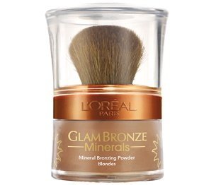 L'OREAL GLAM BRONZE MINERAL BRONZING POWDER WITH BRUSH-202 BRUNETTE