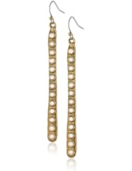 Lucky Brand "Mar14 Buzz Worthy Ears Rings" Bone Linear Drop Earrings