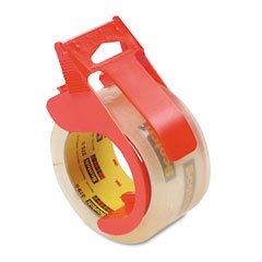 Heavy-Duty Packaging Tape in Refillable 3 Core Dispenser- 2-ea.