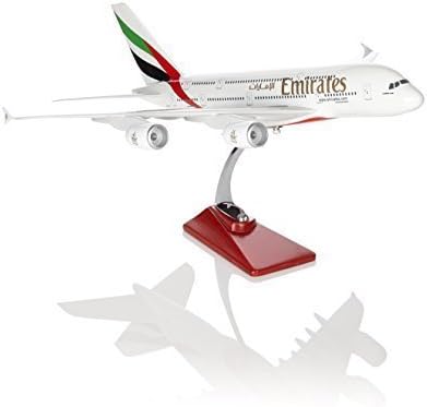Large Size 47CM Length Model Planes- Solid Resin Finish- Gift Boxed with Presentation Stand. (Emirates A380) by Minicky