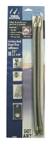 Wheel Masters 8005 Stainless Steel Hub Mount - 2 Hose Kit for 22" Inner Dual Wheels