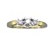 0.14 CT 3 Stone Diamond Ring in 10K Yellow Gold In Size 7 Cheap