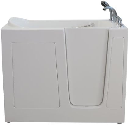 30 in x 54 in. E-Series Dual Massage Gel Coat Walk In Tub with Right Drain