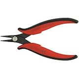 Hakko CHP PN-2002 General Purpose Short-Nose Pliers, Pointed Nose, Smooth Jaws, 20mm Jaw Length, 1.2mm Nose Width, 3mm Thick Steel