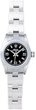 Rolex Oyster Perpetual 76080 Black Dial with Diamond Bezel