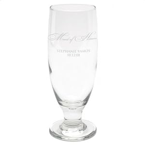 \”Maid of Honor\” Beer Glass