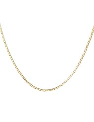 Duragold 14k Yellow Gold Open Box Chain Necklace (.70mm), 18"