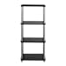 No Tools Assembly 4-Tier Bookshelf - Black