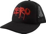 Zero Blood Text Mesh Hat Adjustable - Black/Black
