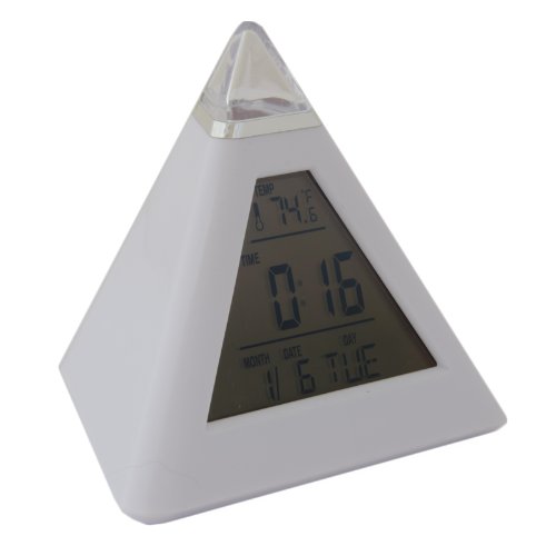 Pyramiden Farbwechsel Wecker mit