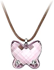 Swarovski Butterfly Amethyst Pendant