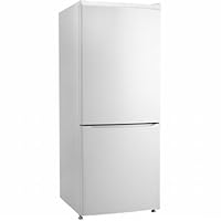 9.2 cu. ft. Bottom-Freezer Mid-Size Refrigerator with 2 Adjustable Spill Proof Glass Shelves 2 Crispers Including Glass Cover Reversible Door and LED Lighting White