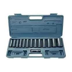 15-Piece 1/2-Inch Drive Deep Impact Socket Set, SAE