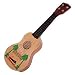 WOODEN UKULELE DIAMOND HEAD PRINT 18 INCHES HAWAII MUSIC
