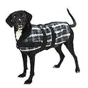 Casual Canine Plaid Blanket Coat for Dogs - Water Resistant / Fleece Lined - Medium