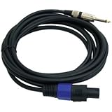 Buy Pyle PPSJ-15 Speakon Speaker Connector to 1 4-Inch Speaker Cable  by Pyle