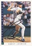 Randy Johnson, Seattle Mariners, 1993 Score Autographed Card