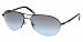 Ralph by Ralph Lauren Women's Aviator Sunglasses,Black Frame/Green Blue Fade Lens,one size