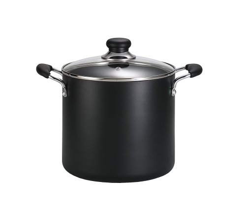 T-Fal 12-quart Total-Nonstick Stock Pot, Black