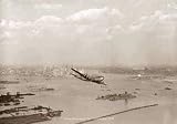 Boeing Stratocruiser, New York Harbor, 1949, Manhattan Art Poster Print, 27x19