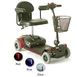 Go-Go Elite Traveller Scooter - 4 wheel w/12 AH Batteries & Charger + Flat Free Tires - Blue