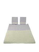 Bottega Tessile Colcha 3 Piezas (Crema/Lila)