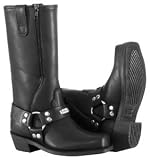 RIVER ROAD WOMENS SQUARE TOE ZIPPER HARNESS BOOTS 6.5 KW20011381W