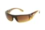 DSO "57" -Brown to Amber Faded Crystal Clear frame/ Amber lens