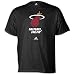 NBA Men's Miami Heat Short Sleeve T- Shirt (Black, X Large)