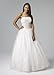 David's Bridal Strapless Tulle Ball Gown with Beaded Corded Lace Style INT3211, Ivory/Hazelnut, 2