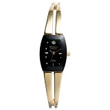 Diamond Dial Watch, Armitron Womens NOW Diamond Accented Gold-Tone Black Dial Dress Watch